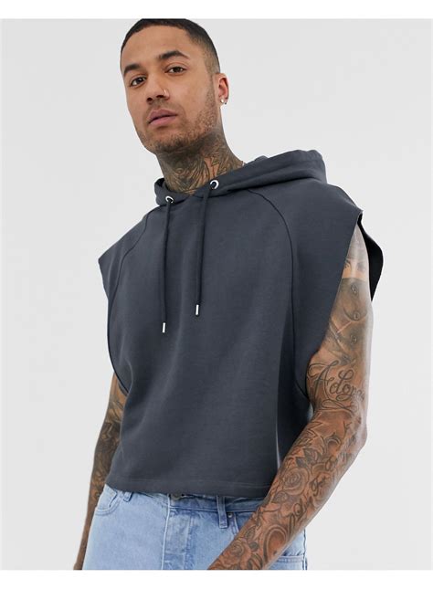 men's oversized cropped hoodie.